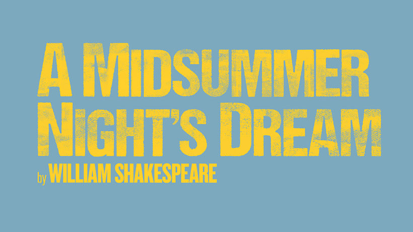 Title of the show in yellow writting on a light blue background