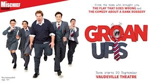 cast running in school uniforms